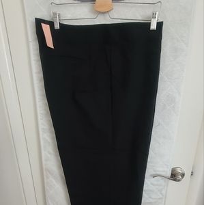 Loft Plus black wide leg trousers